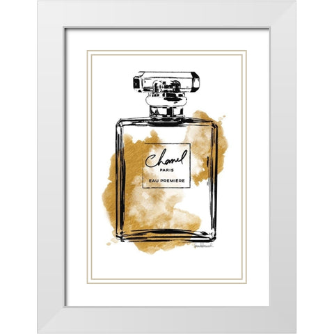 Black Bottle Gold White Modern Wood Framed Art Print with Double Matting by Greenwood, Amanda