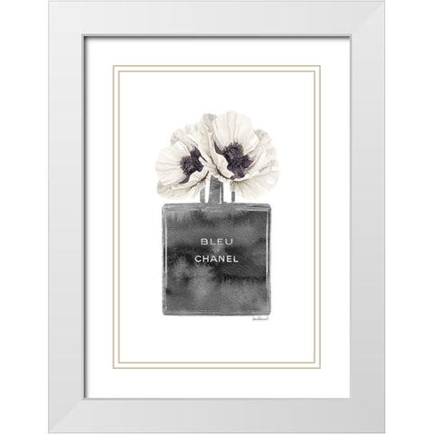 Black Cologne with Poppy White Modern Wood Framed Art Print with Double Matting by Greenwood, Amanda