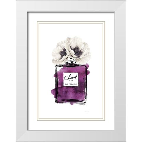 Black Bottle Purple  White Modern Wood Framed Art Print with Double Matting by Greenwood, Amanda