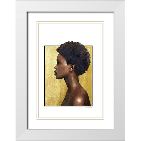 Majestic White Modern Wood Framed Art Print with Double Matting by Amanda Greenwood
