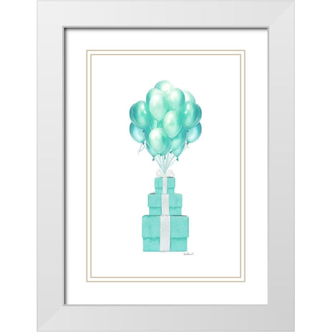 Fly Away White Modern Wood Framed Art Print with Double Matting by Greenwood, Amanda