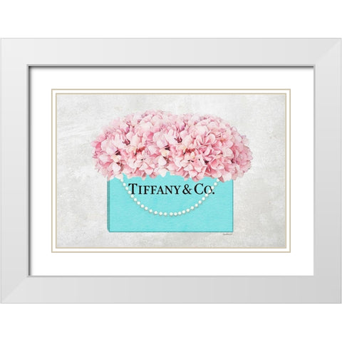Shopping Bag Bouquet II White Modern Wood Framed Art Print with Double Matting by Greenwood, Amanda