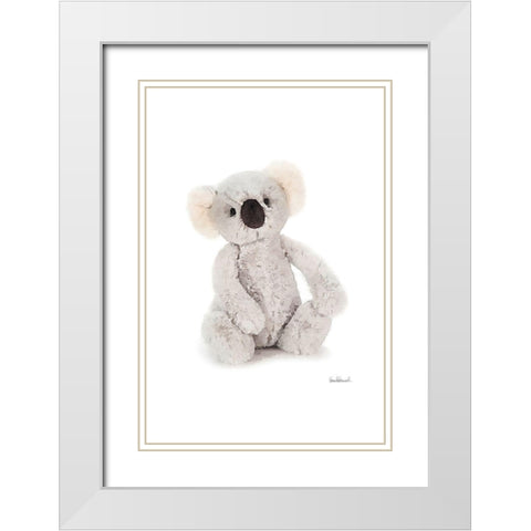 Koala White Modern Wood Framed Art Print with Double Matting by Greenwood, Amanda