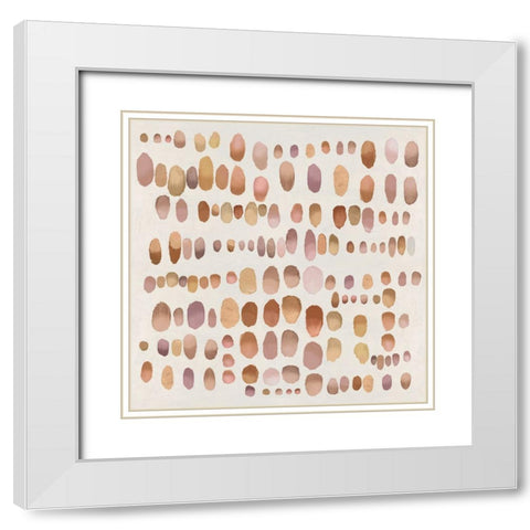 Playful Bronze I White Modern Wood Framed Art Print with Double Matting by Perry, Angela