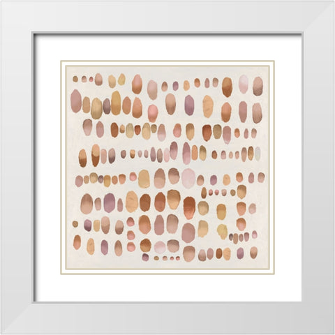 Playful Bronze I White Modern Wood Framed Art Print with Double Matting by Perry, Angela
