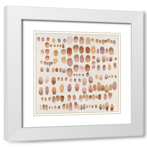 Playful Bronze II White Modern Wood Framed Art Print with Double Matting by Perry, Angela
