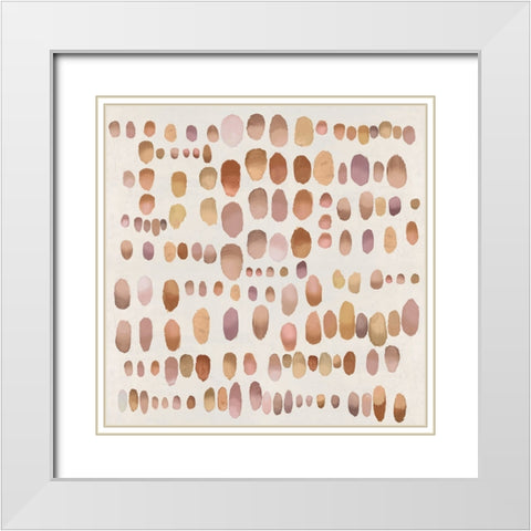 Playful Bronze II White Modern Wood Framed Art Print with Double Matting by Perry, Angela