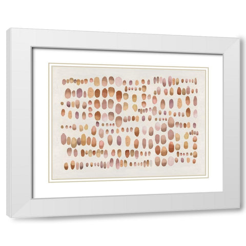 Playful Bronze III White Modern Wood Framed Art Print with Double Matting by Perry, Angela