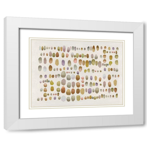 Playful Naturally III White Modern Wood Framed Art Print with Double Matting by Perry, Angela