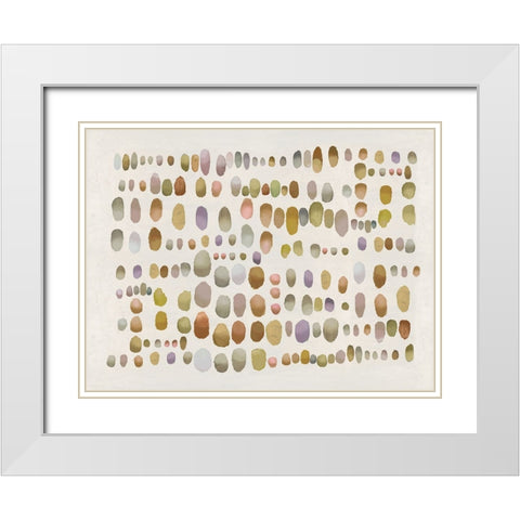 Playful Naturally III White Modern Wood Framed Art Print with Double Matting by Perry, Angela