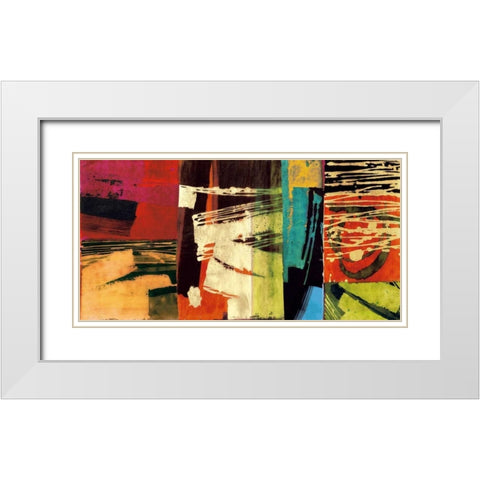 Chromatica White Modern Wood Framed Art Print with Double Matting by James, Andy