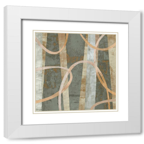 Up and Away II White Modern Wood Framed Art Print with Double Matting by Burke, Ally