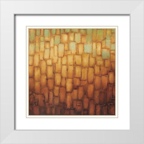 Highlights I White Modern Wood Framed Art Print with Double Matting by Perry, Alexandra