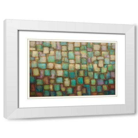 Jewel White Modern Wood Framed Art Print with Double Matting by Perry, Alexandra