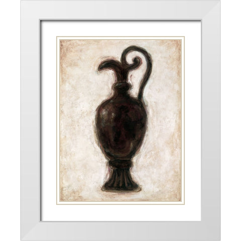 Antiquity I White Modern Wood Framed Art Print with Double Matting by Mazo, Andre