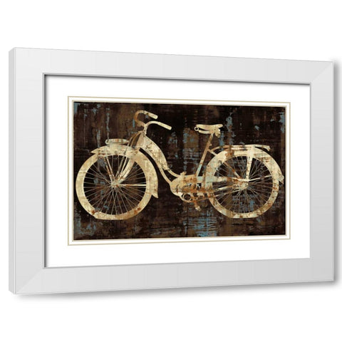 Vintage Ride White Modern Wood Framed Art Print with Double Matting by Wade, Amanda