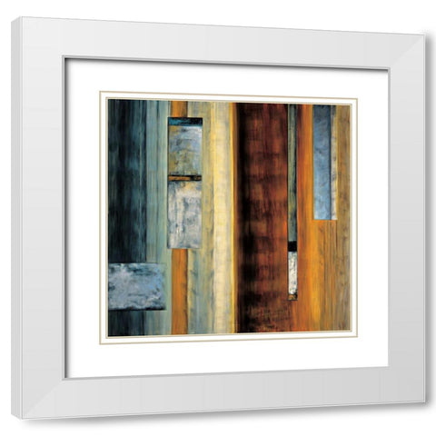 Fascination II White Modern Wood Framed Art Print with Double Matting by Summers, Aaron