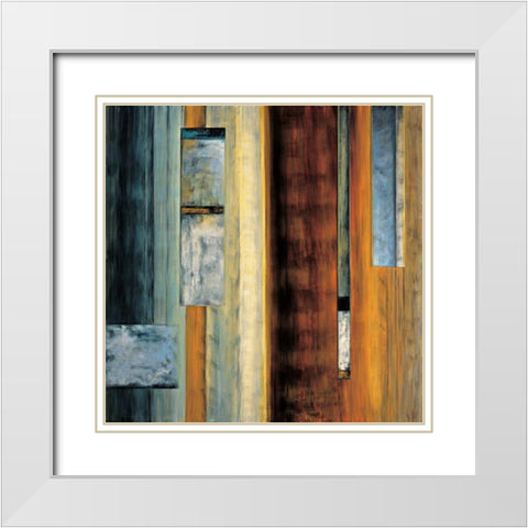 Fascination II White Modern Wood Framed Art Print with Double Matting by Summers, Aaron