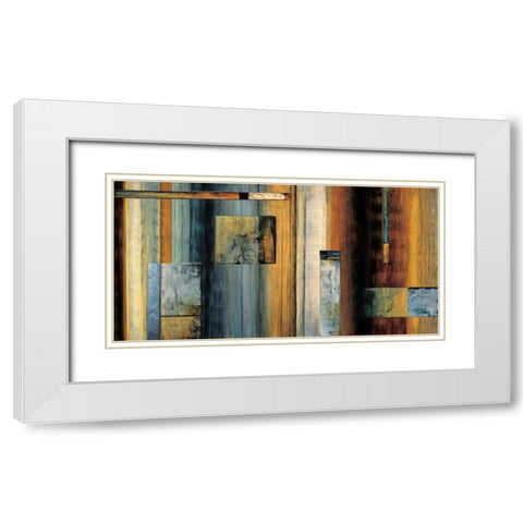 Escapade White Modern Wood Framed Art Print with Double Matting by Summers, Aaron