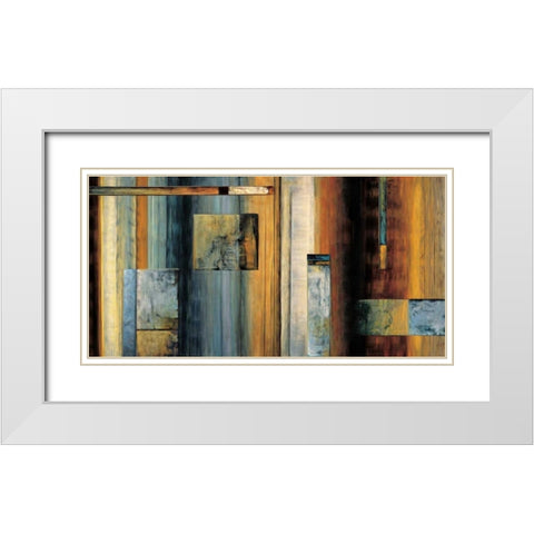 Escapade White Modern Wood Framed Art Print with Double Matting by Summers, Aaron