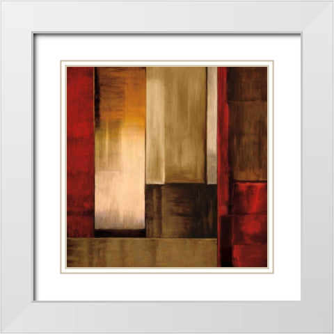 Crossover I White Modern Wood Framed Art Print with Double Matting by Summers, Aaron