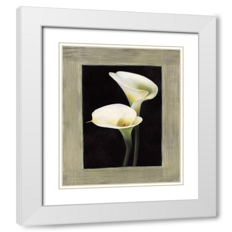Calle White Modern Wood Framed Art Print with Double Matting by Trivelli, Andrea