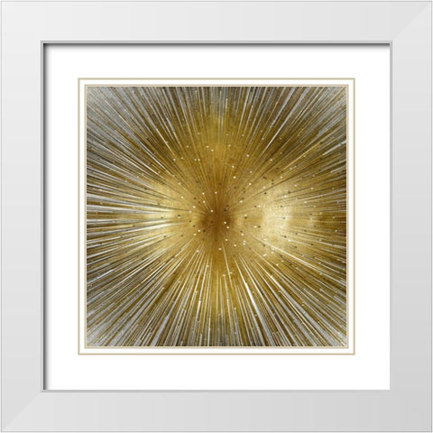 Radiant White Modern Wood Framed Art Print with Double Matting by Young, Abby