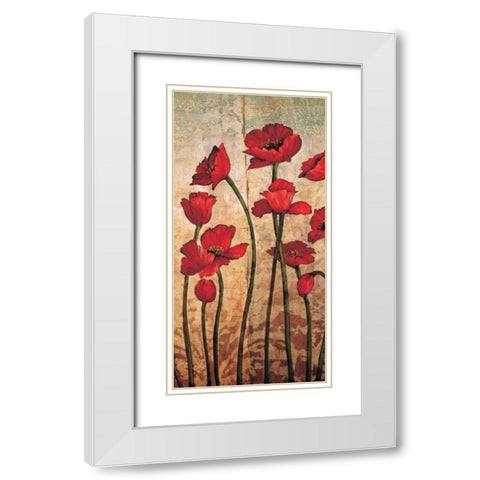 The Gathering I White Modern Wood Framed Art Print with Double Matting by Francis, Brian