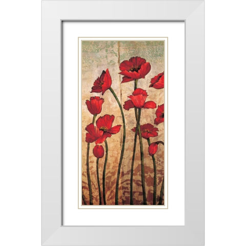 The Gathering I White Modern Wood Framed Art Print with Double Matting by Francis, Brian
