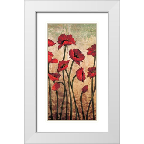 The Gathering II White Modern Wood Framed Art Print with Double Matting by Francis, Brian