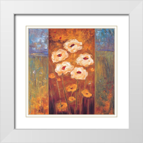 Getting Together I White Modern Wood Framed Art Print with Double Matting by Francis, Brian
