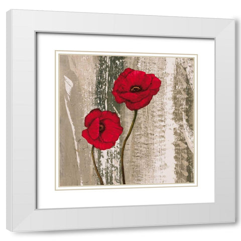 Take Two I White Modern Wood Framed Art Print with Double Matting by Francis, Brian
