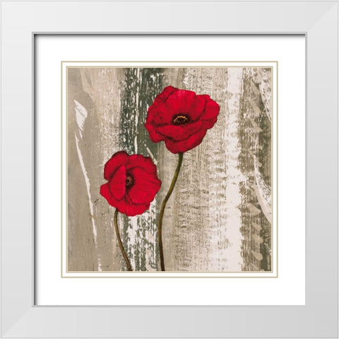 Take Two I White Modern Wood Framed Art Print with Double Matting by Francis, Brian