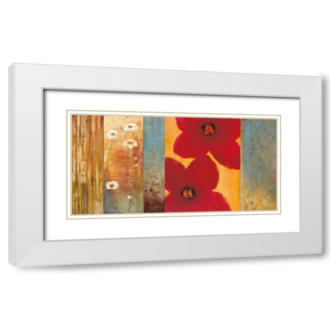 Vibe I White Modern Wood Framed Art Print with Double Matting by Francis, Brian