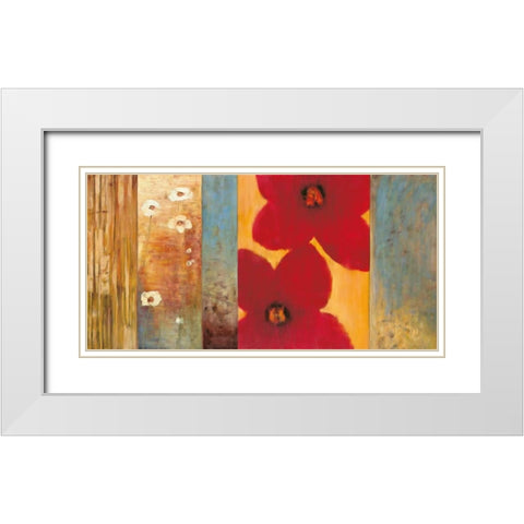 Vibe I White Modern Wood Framed Art Print with Double Matting by Francis, Brian