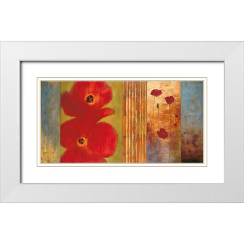 Vibe II White Modern Wood Framed Art Print with Double Matting by Francis, Brian