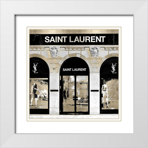 Fashion Boutique IV White Modern Wood Framed Art Print with Double Matting by Blake, Madeline
