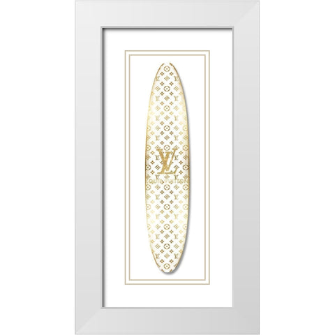 Fashion Surfboard France III White Modern Wood Framed Art Print with Double Matting by Blake, Madeline