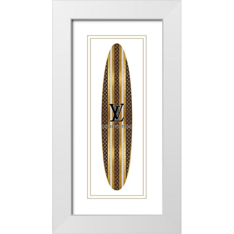 Fashion Surfboard France V White Modern Wood Framed Art Print with Double Matting by Blake, Madeline