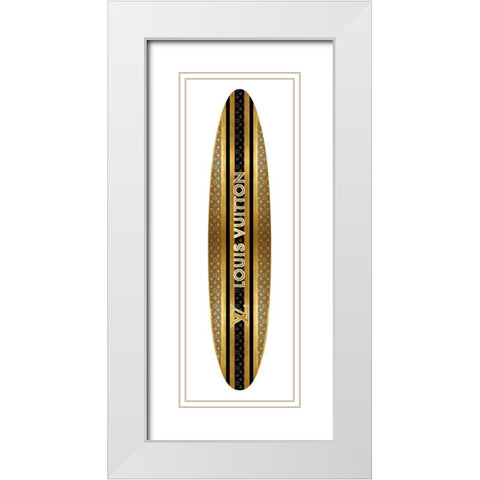 Fashion Surfboard France VII White Modern Wood Framed Art Print with Double Matting by Blake, Madeline