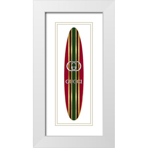 Fashion Surfboard Italy I White Modern Wood Framed Art Print with Double Matting by Blake, Madeline