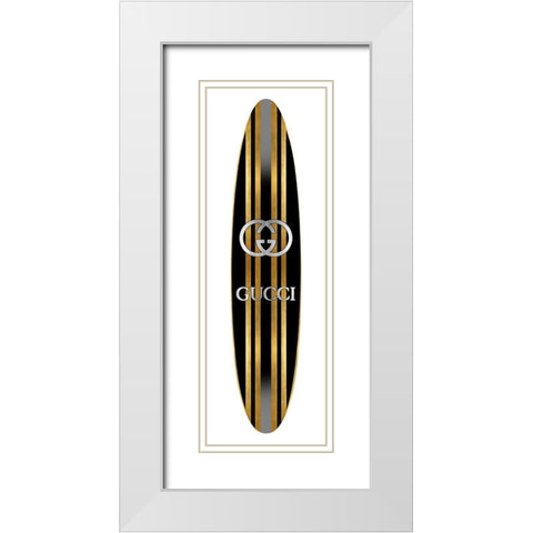 Fashion Surfboard Italy II White Modern Wood Framed Art Print with Double Matting by Blake, Madeline