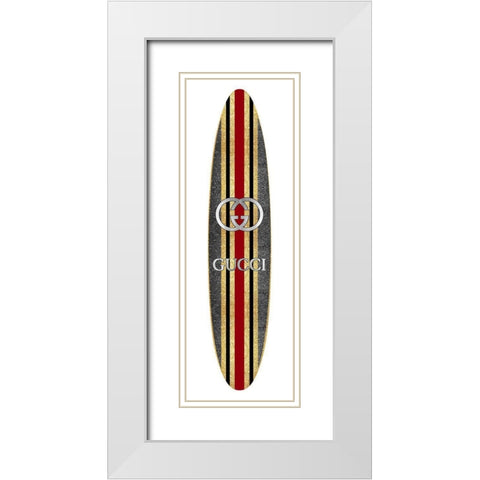 Fashion Surfboard Italy IV White Modern Wood Framed Art Print with Double Matting by Blake, Madeline