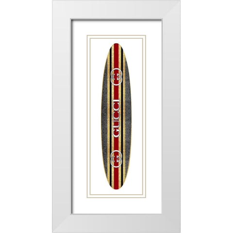 Fashion Surfboard Italy VI White Modern Wood Framed Art Print with Double Matting by Blake, Madeline