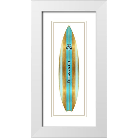 Fashion Surfboard NYC I White Modern Wood Framed Art Print with Double Matting by Blake, Madeline