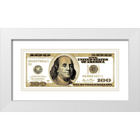 New Money I White Modern Wood Framed Art Print with Double Matting by Blake, Madeline
