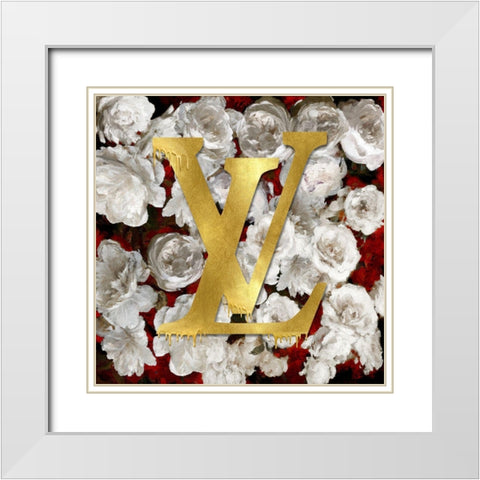Fashion and Flowers II White Modern Wood Framed Art Print with Double Matting by Blake, Madeline
