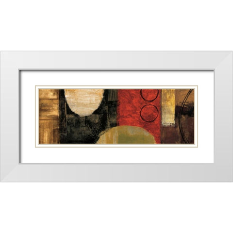 Balancing Act White Modern Wood Framed Art Print with Double Matting by Nelson, Brent