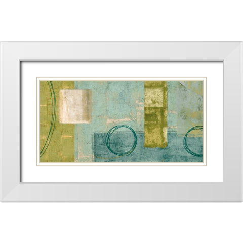 Sublime White Modern Wood Framed Art Print with Double Matting by Nelson, Brent