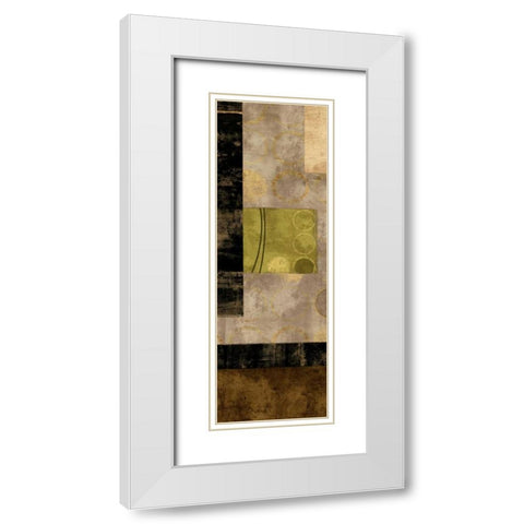 Elevate I White Modern Wood Framed Art Print with Double Matting by Nelson, Brent